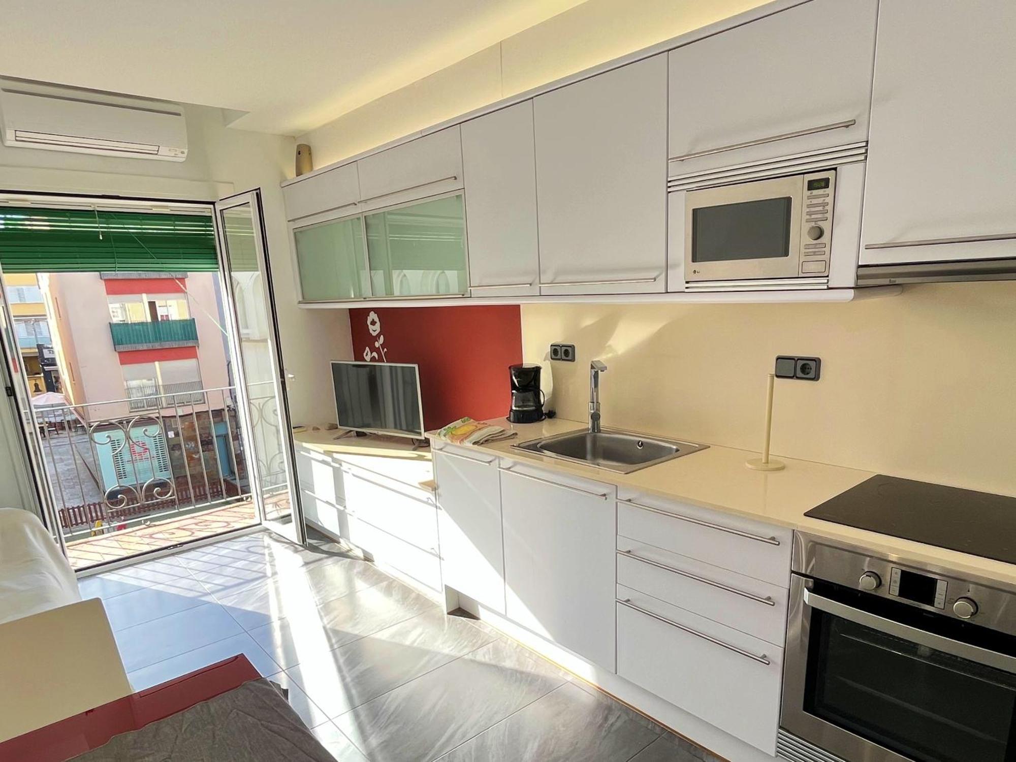 Apartamento Cerca De La Playa Blanes Exterior foto